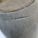 Ancient and large Asian vase, glazed ceramics.