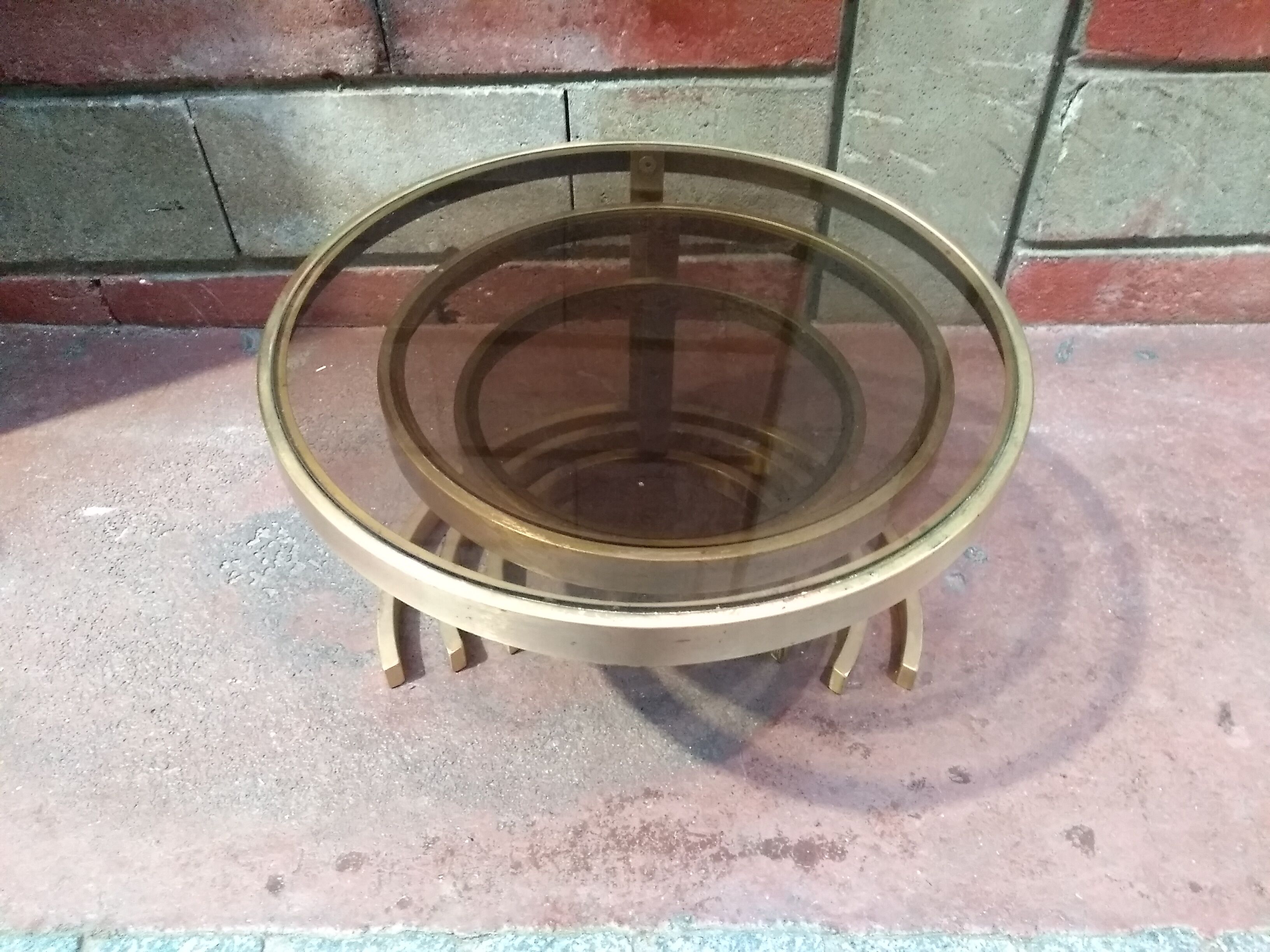 Tables giggle bronze and smoked glass