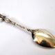 Paris souvenir collector's spoon in SOLID SILVER Minerva Arc de Triomphe