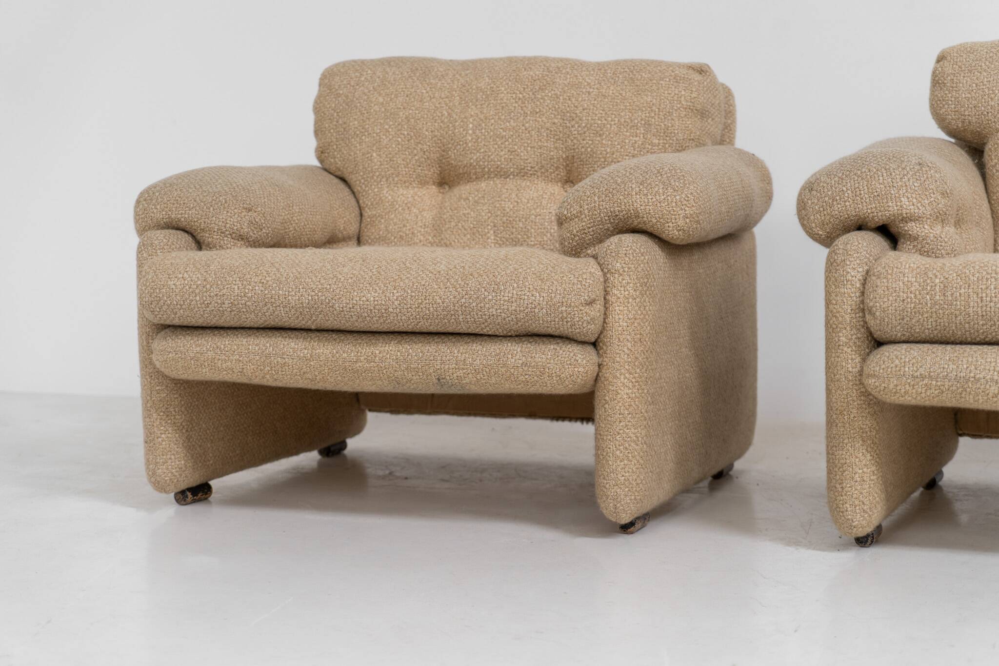 Pair of 'Coronado' armchairs by Tobia Scarpa for C&B