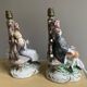 Paire de lampes de table en porcelaine italienne par Capodimonte.