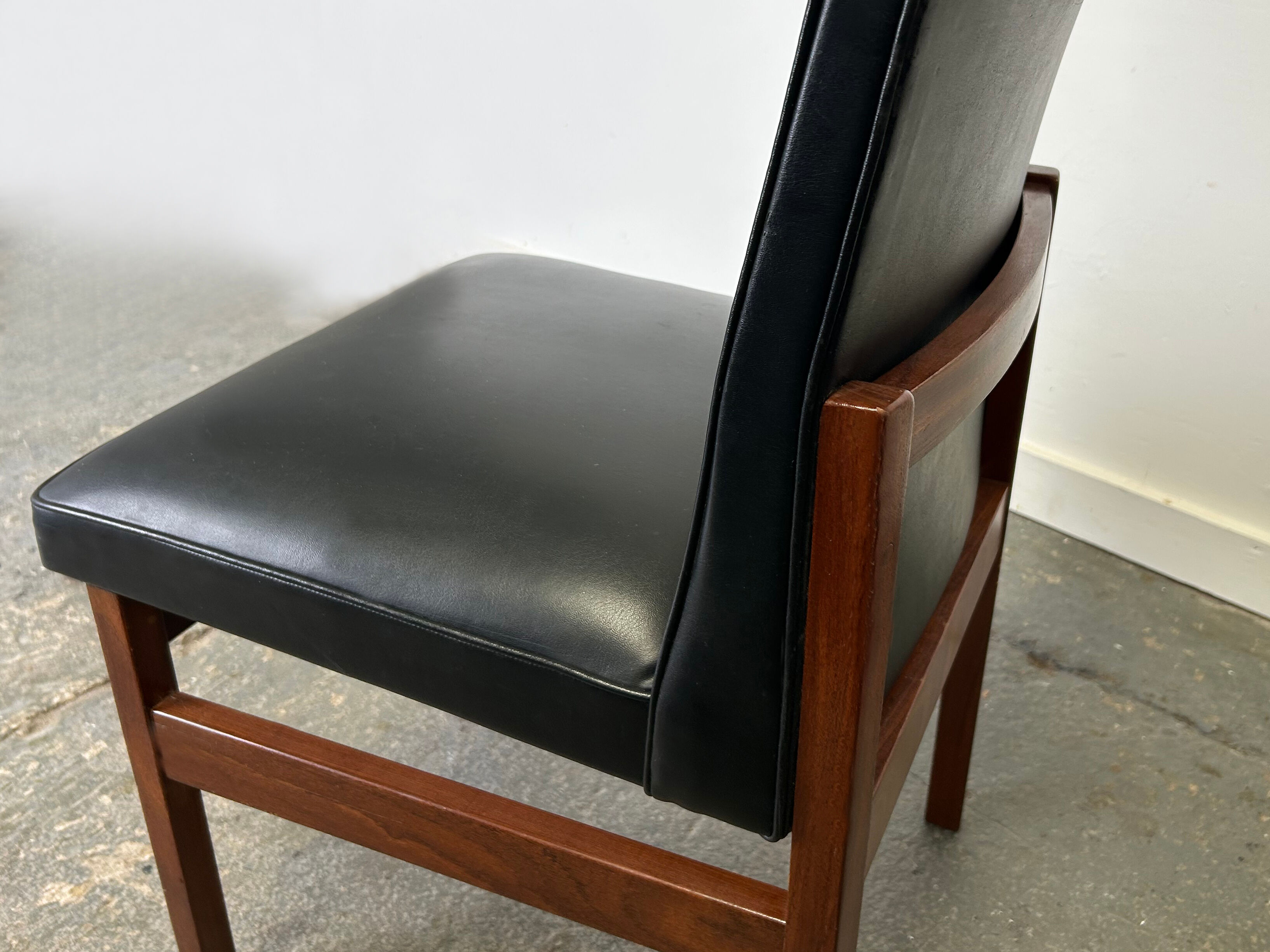Set of 4 Mid-Century 1960s solid teak dining chairs by Peter Hayward for Va