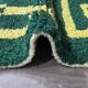 Contemporary green rug - 292 x 255 cm