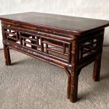 Table basse en bambou