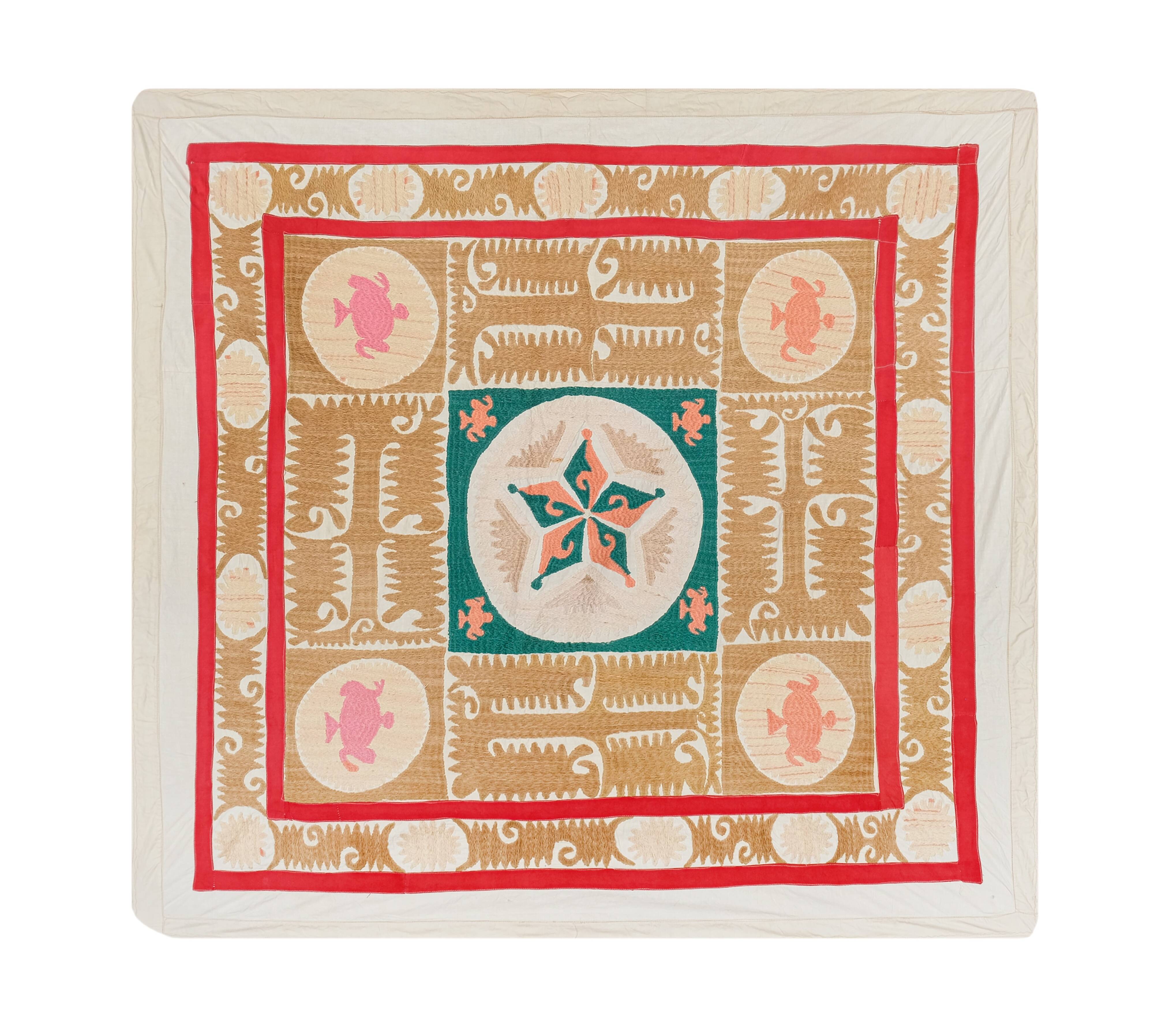 Tapis noué à la main, tapis turc vintage 117x125 cm
