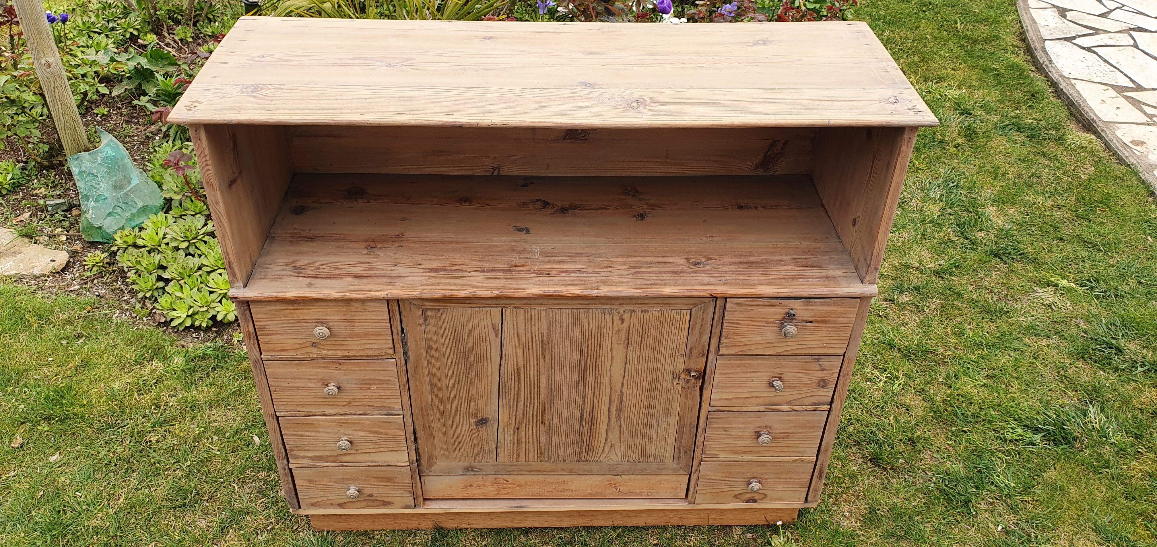 Small pharmacy or school furniture with drawers. 1920.