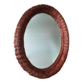 Wicker mirror