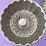 Aluminum pastry mold with pudding, flan... with lid to retain heat