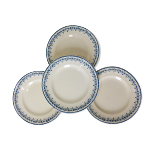 4 assiettes dessert vintage de
