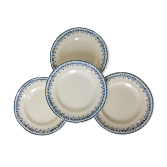 4 assiettes dessert vintage de Longwy