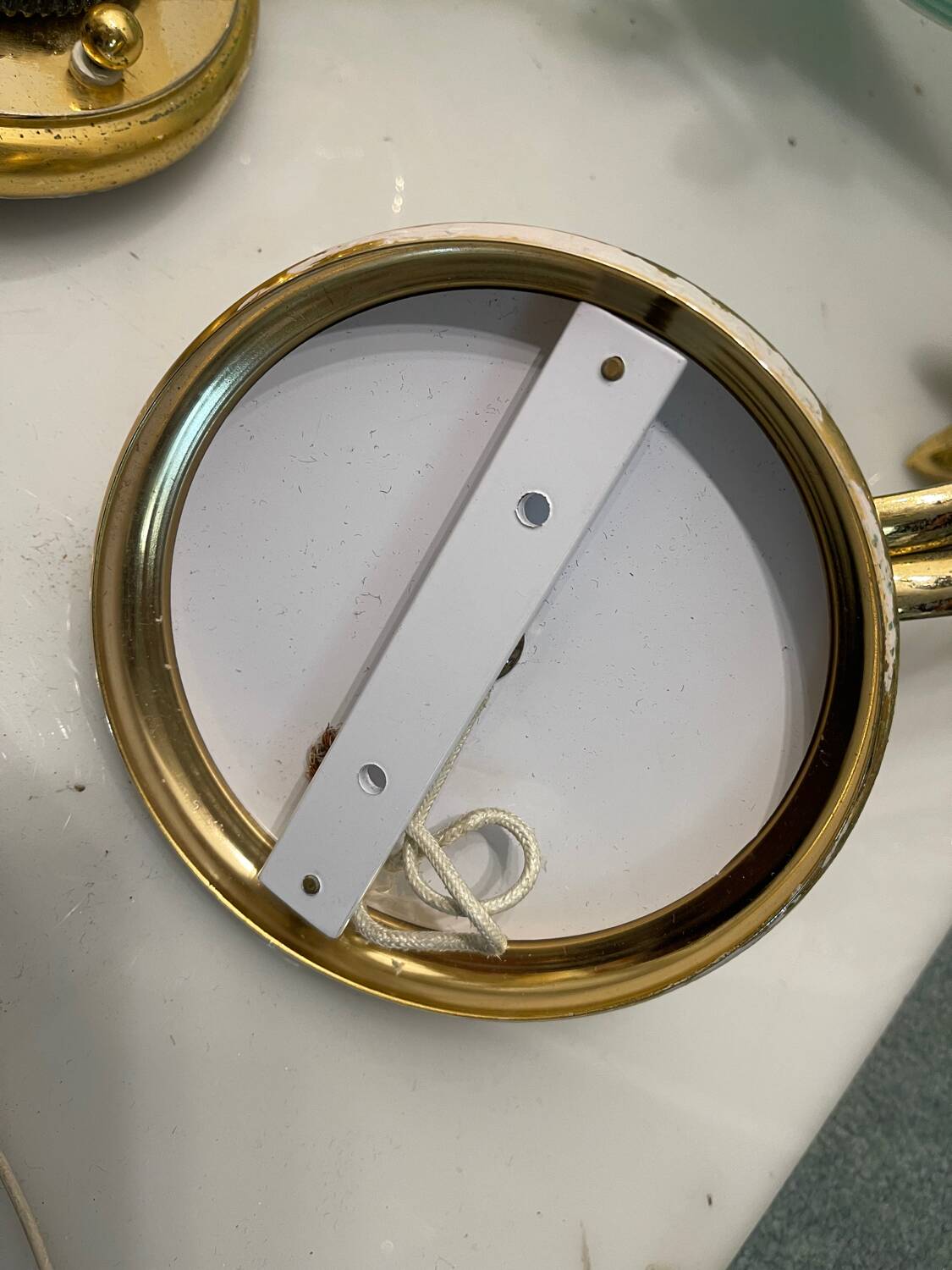 Large Brass Murano Glass Sconces Set of 2