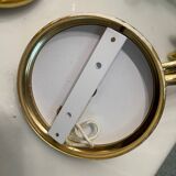 Large Brass Murano Glass Sconces Set of 2