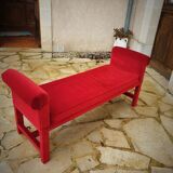 Vintage velvet bench