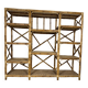 Bamboo and rattan shelf
