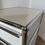 USM Haller wheeled caisson in Pure White