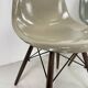 Eames Herman Miller DSW side chairs in greige, seafoam green, light ochre and parchment with slight