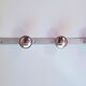 Chrome wall coat rack 70s