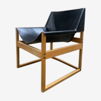 Canto chair in saddle leather Rainer Schell for Schlapp Vintage