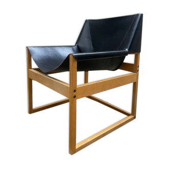 Canto chair in saddle leather Rainer Schell for Schlapp Vintage