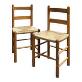 Straw chairs