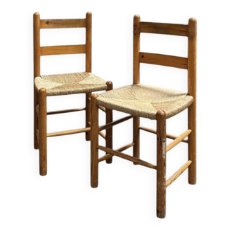 Chaises paillées