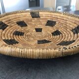 Basket straw bowl origin African hand weave 34 cm