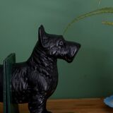 Cast iron dog bookends