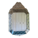 Venetian mirror with pareclose 19th / 20th century Height 80 cm