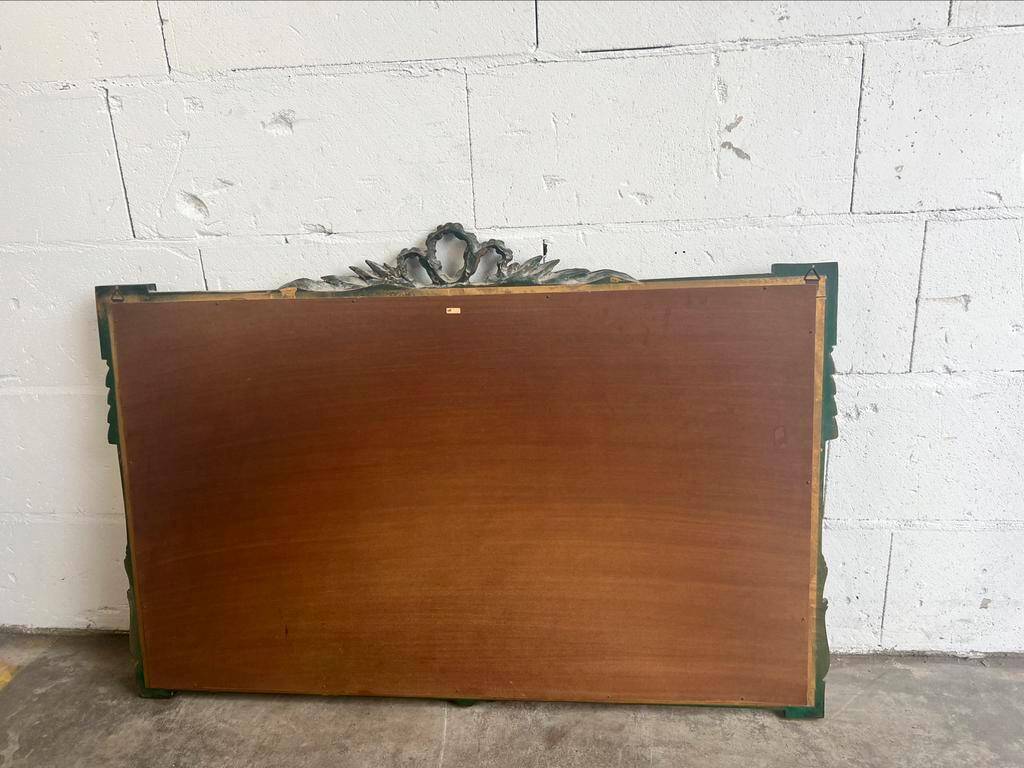 VINTAGE GREEN BAROQUE MIRROR