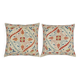 SET OF 2 - All Silk Accent Pillow Covers. A pair of Cushion Covers. Handmade Throw Pillows