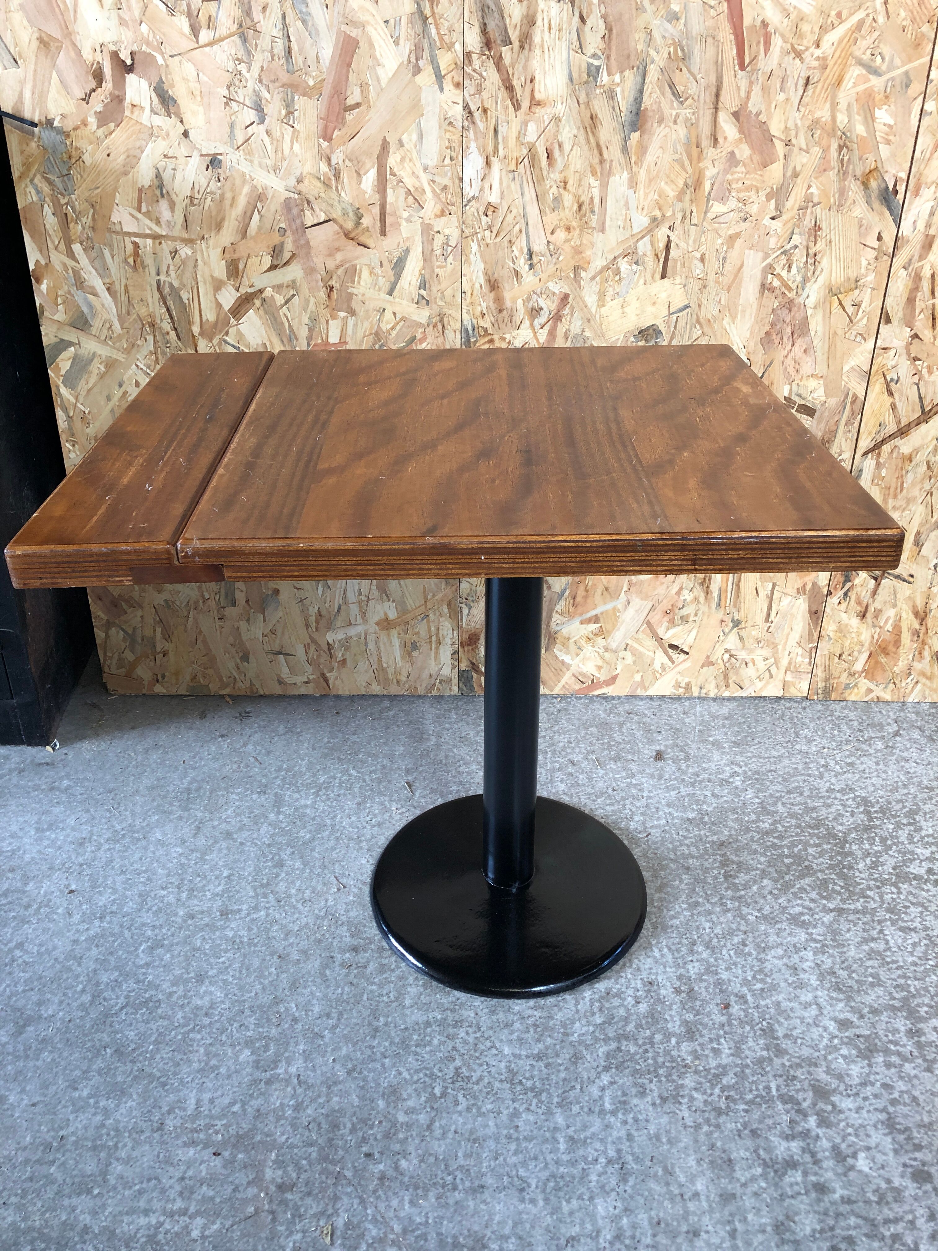 Old bistro table foot cast iron black