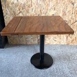 Ancienne table de bistrot pied fonte noir