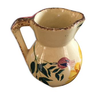 Pitcher with nasturtium decoration