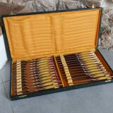 Antique dessert cutlery box