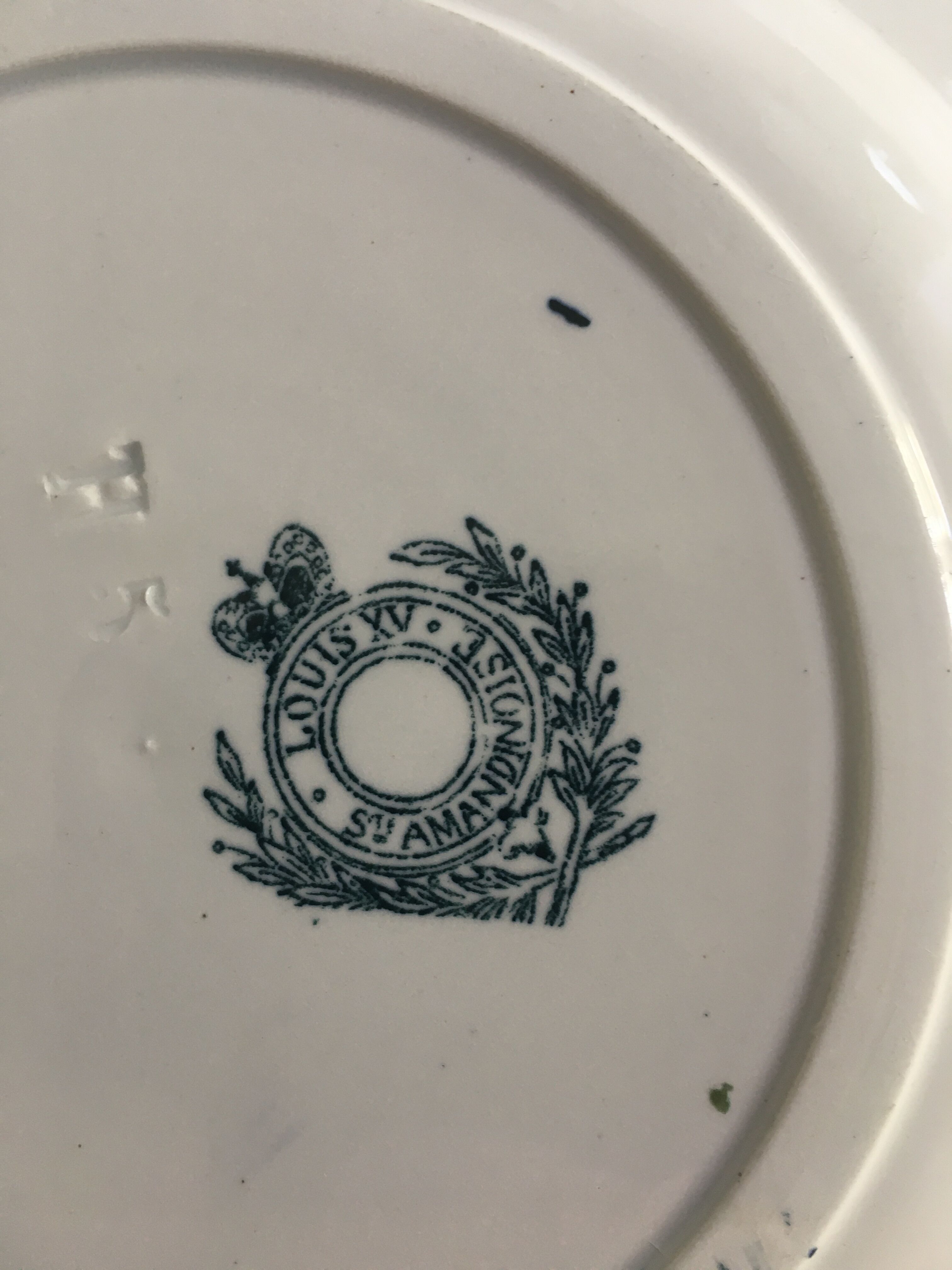 Set of 3 old plates