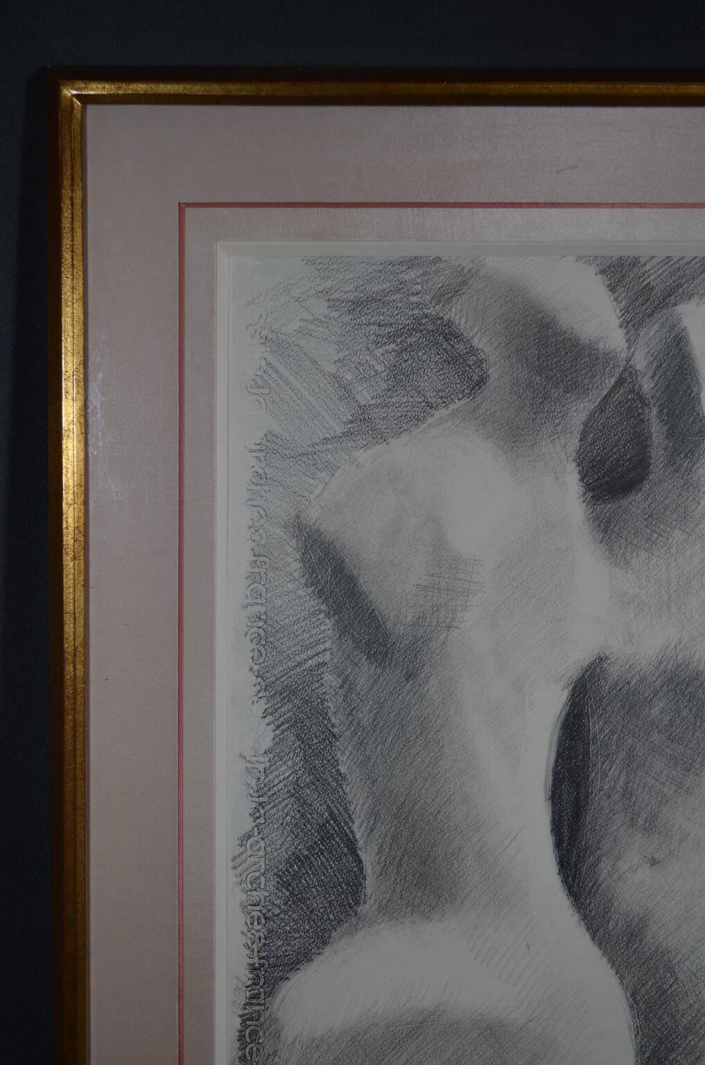 Gérard Ramon, sculptural forms, pencil drawing