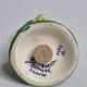 Quimper HB Henriot traditional style earthenware salt cellar 13.5 cm