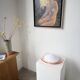 Pink glass wall lamp 1970s Gamma