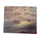 Huile sur toile marine
