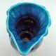 Pitcher in cracked blue Charolles earthenware