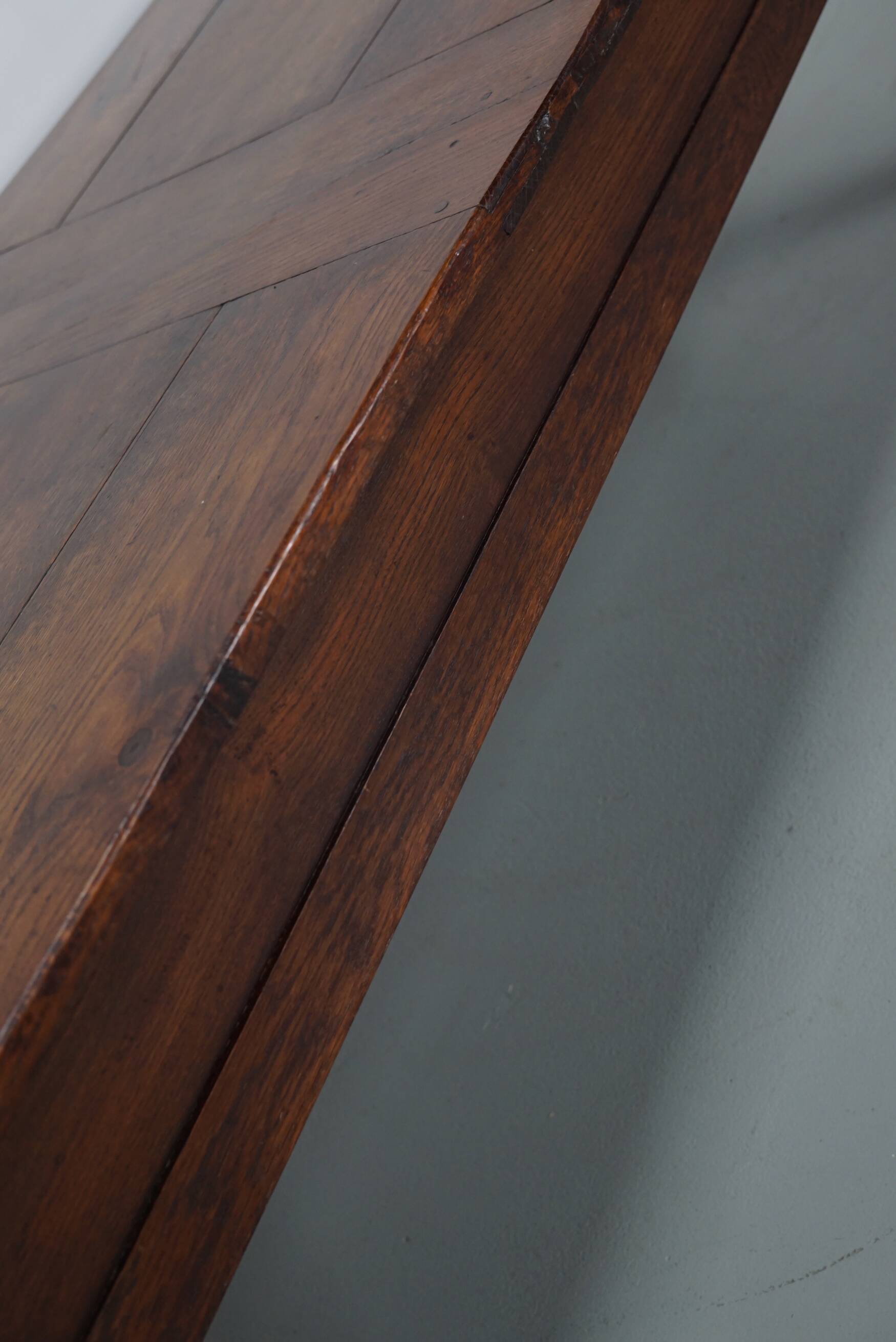 French Early 20th Century Farmhouse Rustic Oak Coffee Table