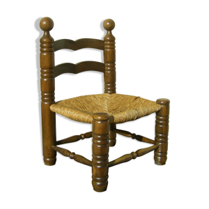 chaise basse paillée - 1940