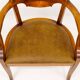 Swedish office chair in lacquered birch, mahogany brown, Sweden, 1920s.