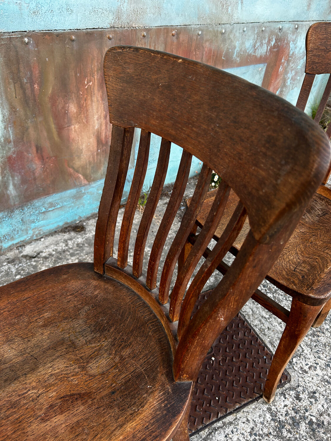 Maurice Lacour solid oak chair