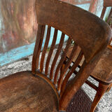 Maurice Lacour solid oak chair