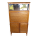 Vintage oak secretary with chestnut inlays – 1960