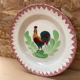 Ancienne assiette Choisy Leroi Céramique Décor au Coq