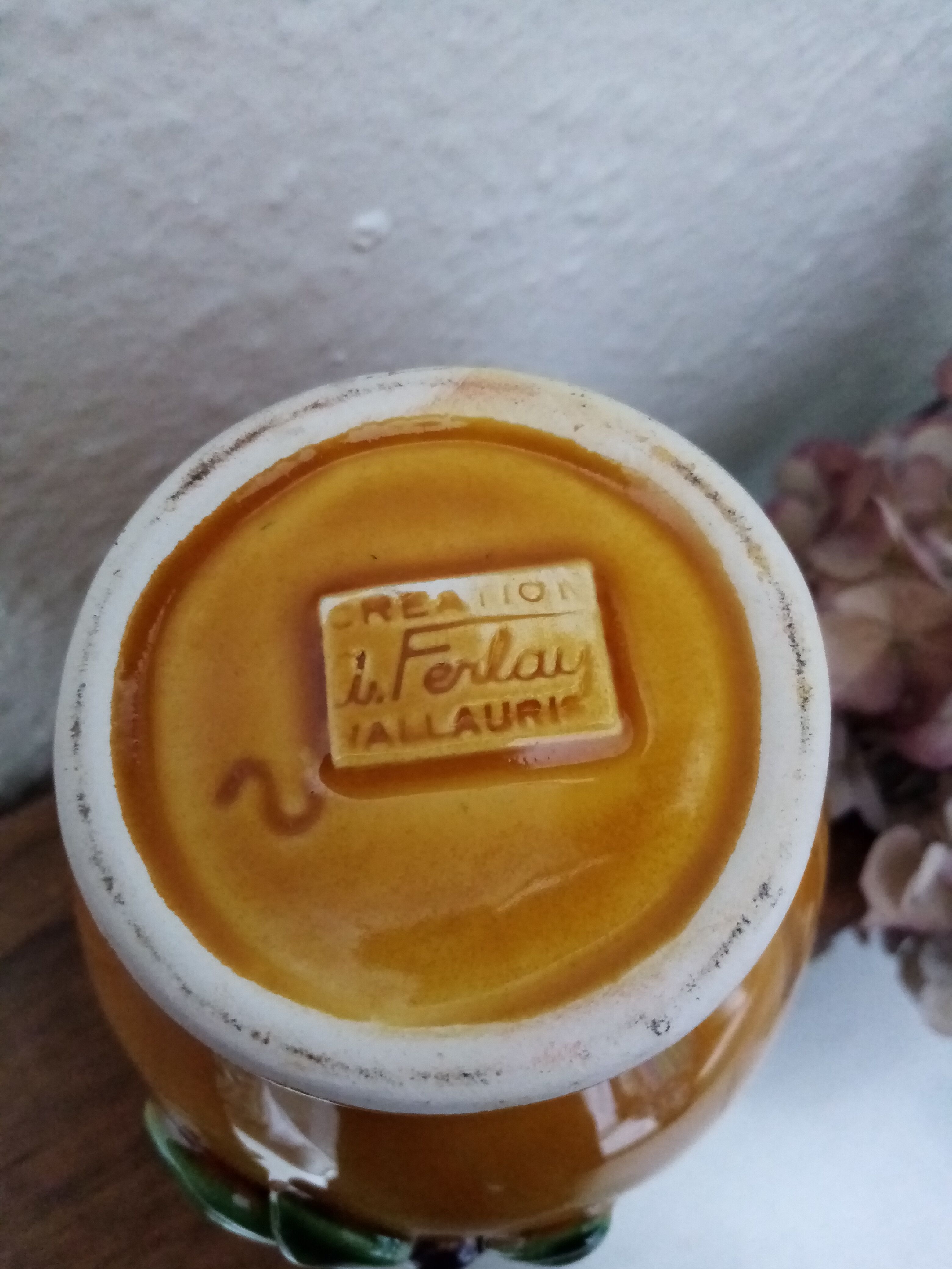 Vase Vallauris signed A.Ferlay