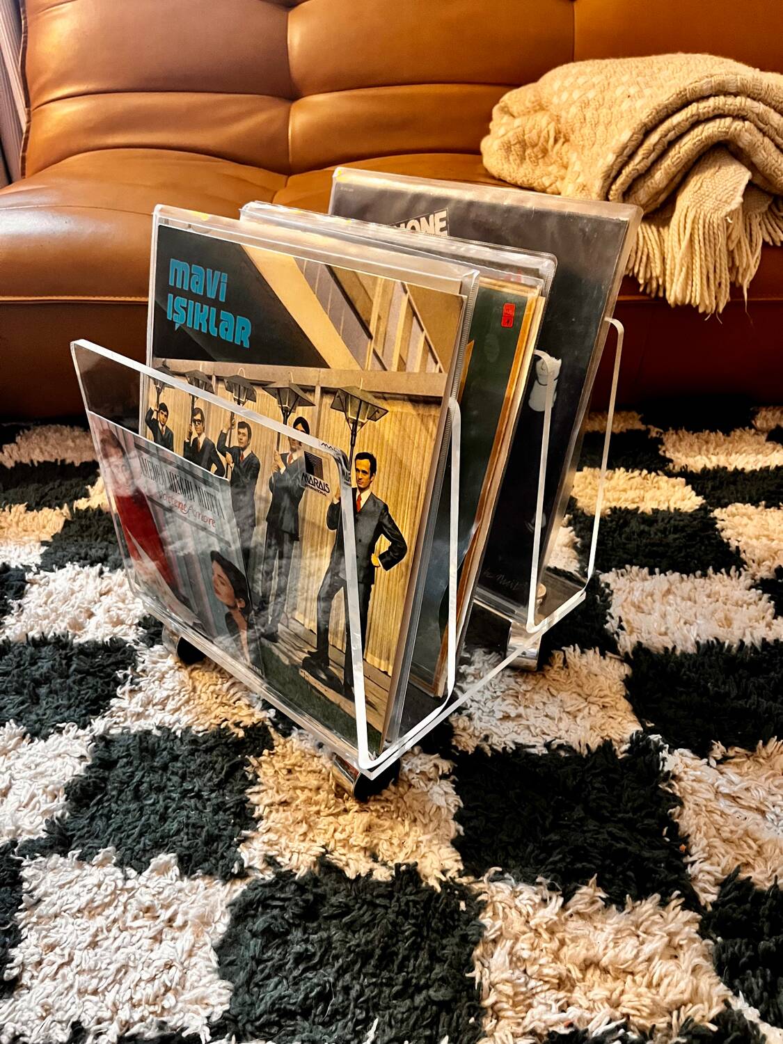 Marais International Plexiglas magazine rack
