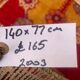 Turkish oushak rug 140x77 cm vintage carpet